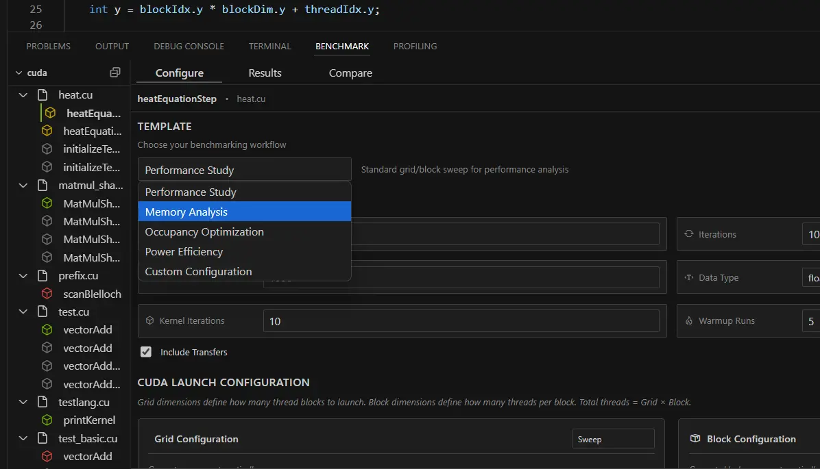 CUDA Benchmarking System - RightNow AI 0.0.28