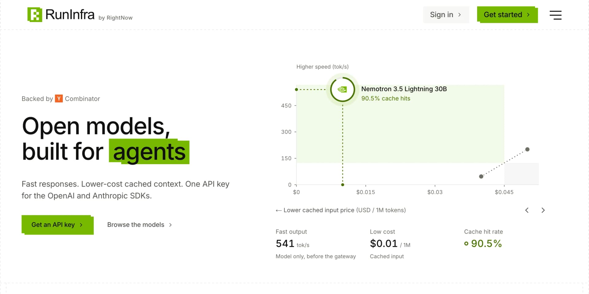 The RunInfra home page